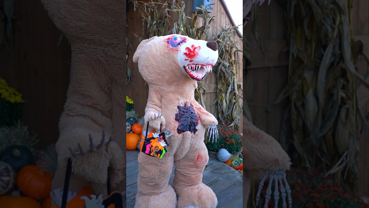 Hvordan ville du reagere, hvis du mødte denne bamse en mørk aften? 🧸