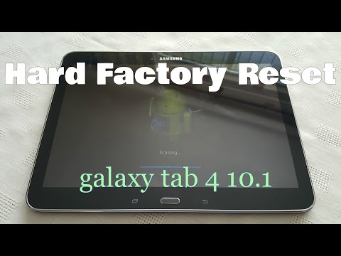 Samsung Galaxy Tab 4 10.1 How to Hard Factory Reset/Wipe