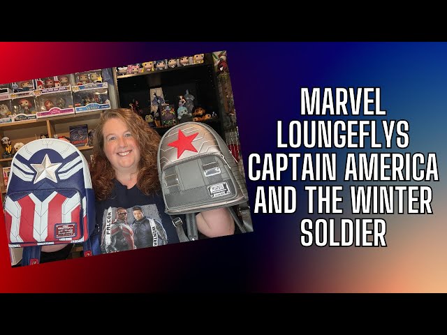 Vídeo relacionado con Falcon and the Winter Soldier Loungefly - Winter Soldier Cosplay Mujer Mini Mochilas multicolor