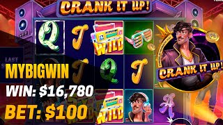 Crank It Up Slot x167 Win! πΈ My Big Win - $16780