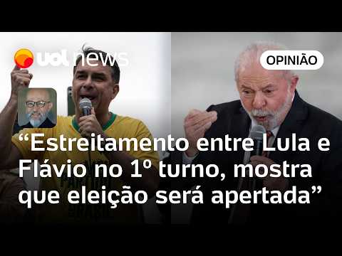 Lula x Flávio: Pesquisa mostra estreitamento no 1º turno; eleição será apertada | Josias