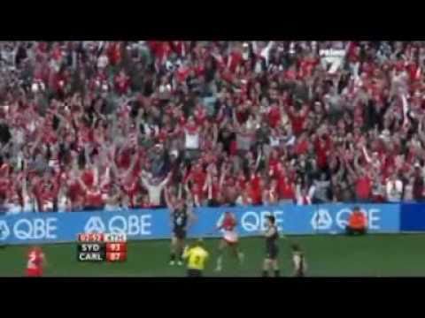 Trent Dennis Lane tackle and goal - Elimination Final - Sydney Swans v Carlton Blues