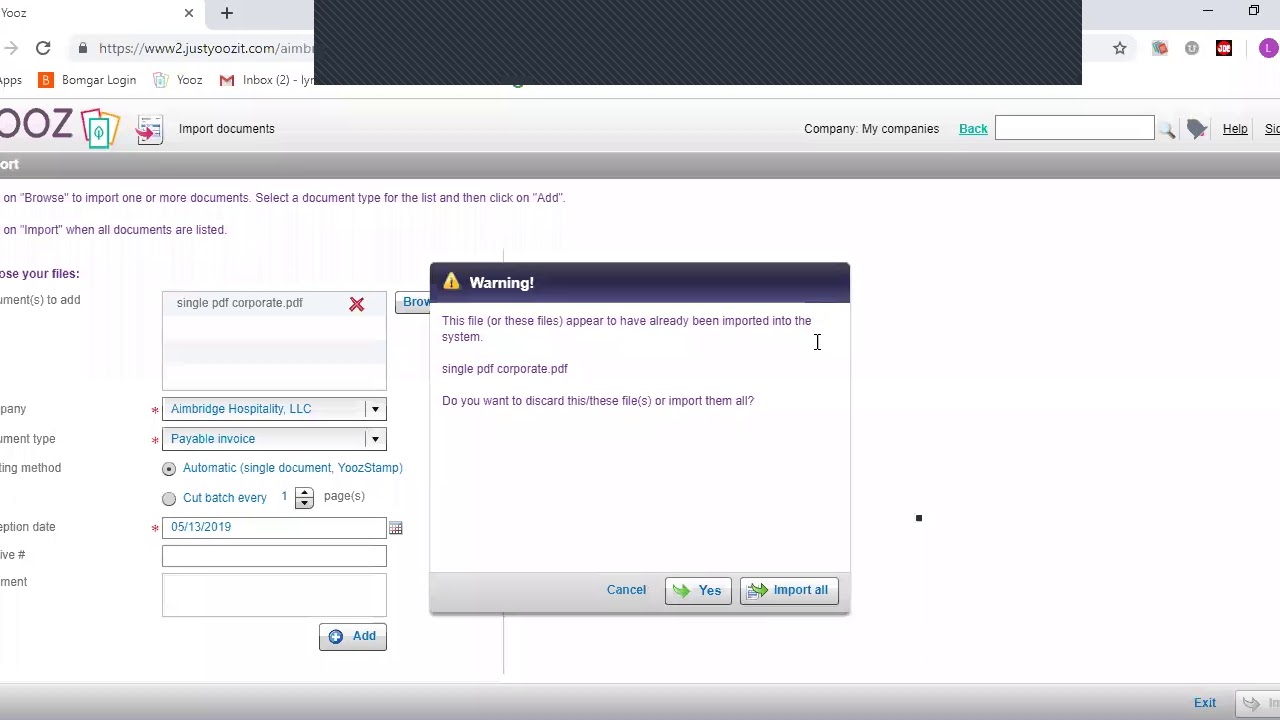 4) Single Document Upload