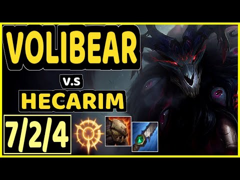 ANDA (VOLIBEAR) vs HECARIM - 7/2/4 KDA JUNGLE CHALLENGER GAMEPLAY - NA