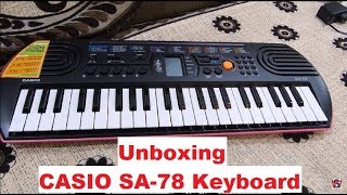 Video thumbnail for Casio SA-78 44-keys Electronic Mini keyboard/Piano Unboxing by WorldSnap