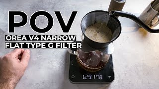 POV Morning Coffee Ritual | My Competition Coffee with Orea V4 Dripper