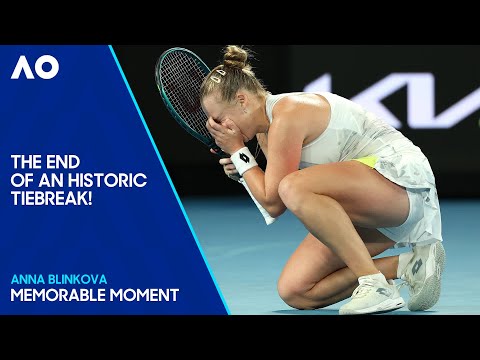 Anna Blinkova Wins Longest Singles Tiebreak Ever at a Grand Slam! | Australian Open 2024