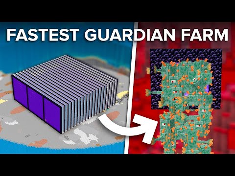 How To Build a 600,000 Items Per/h Guardian Farm in Minecraft