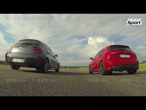 Drag Race : Mercedes A 45 AMG VS BMW M135i xDrive (Motorsport)