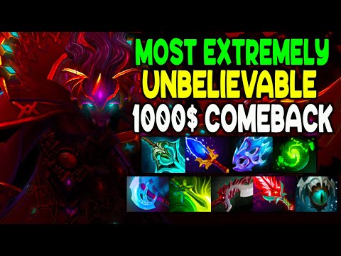 MOST EXTREMELY - UNBELIEVABLE 1000$ MEGA COMEBACK - 70MINUTE BATTLE - DOTA 2 GAMEPLAY