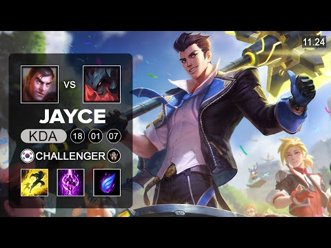 Jayce Top vs Aatrox - KR Challenger - PreSeason 12 Patch 11.24