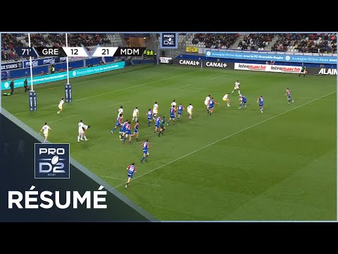 PRO D2 - Résumé FC Grenoble Rugby-Stade Montois: 33-21 - J27 - Saison 2022/2023
