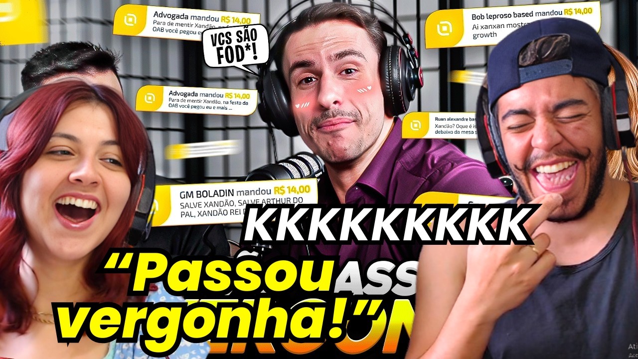 XANDÃO RESPONDENDO aos PIXS do CHAT no PODCAST do ARTHUR DO VAL (QUEM É CAMILA XANDÃO?) | REACT