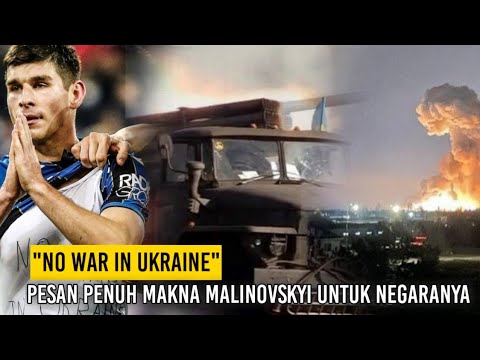"NO WAR"🙏 Momen Haru Ruslan Malinovski Selebrasi berikan dukungan Untuk Ukraina lawan Olympiakos