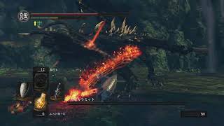 【DARK SOULS REMASTERED】黒竜カラミット戦　ダークソウルリマスタード動画3
