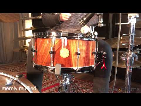 Antonio Drums 14x7 True Solid Walnut Snare Drum High-Gloss Natural image 7