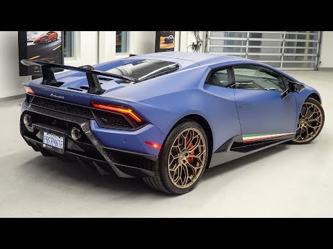 Delivery of a 2018 Lamborghini Huracán LP640-4 Performante in Blu Grifo!!!