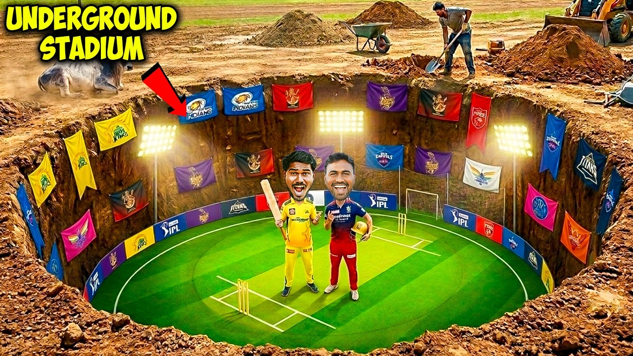 I Built a SECRET Underground IPL Stadium! 😳🏏 | IPL 2026 | Mad Brothers