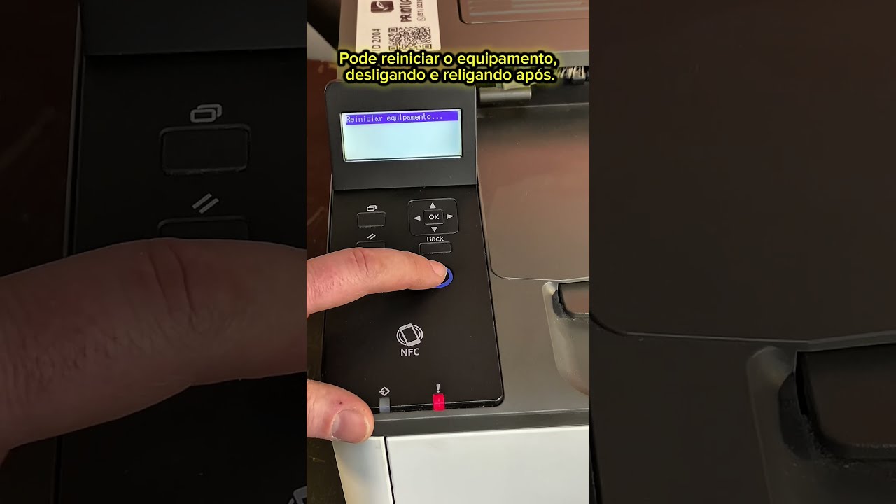 Reset para padrões de fábrica RICOH SP 3710DN