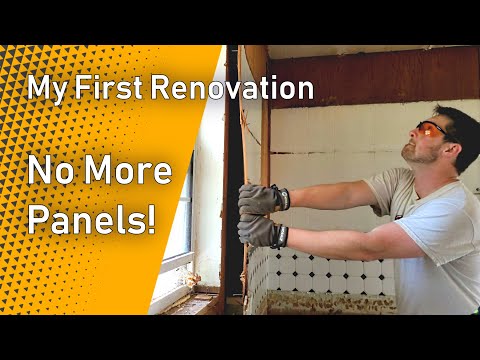 Removing the Wall Paneling | My First Renovation