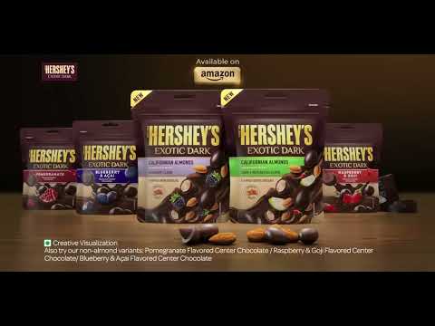 HERSHEY'S EXOTIC DARK: Indulge in Exotic Almond Chocolate Experience