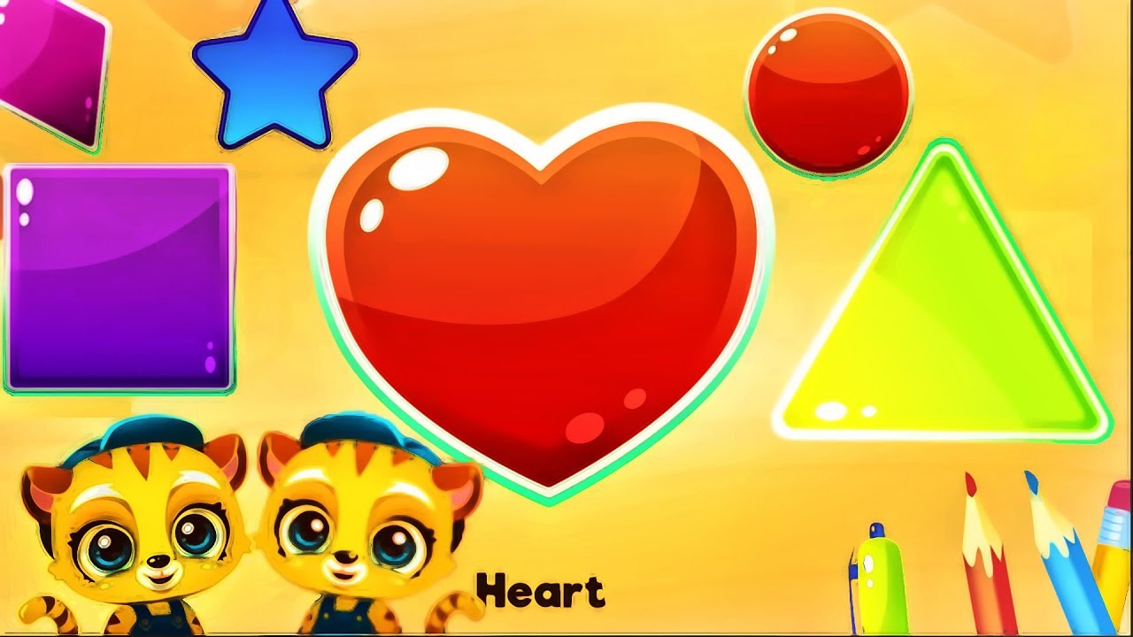 Shapes for Kids - Learn Shapes Names | Fun Learning Android Apps | Educational Video HD