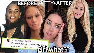 VIRAL TikToker canceled for TURNING INTO A WHITE WOMAN?! DONNA BRIGGS