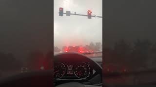 Movement III by Sufjan Stevens playing in the car as it’s pouring rain and storming in traffic