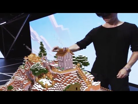 CommunityGame - Minecraft HoloLens Full Gameplay E3 2015 (Microsoft Press Conference) (Xbox one/pc) HD