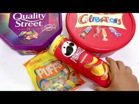 Quality street chocolates pringles chips 🍟 fries roll up #chocolate #asmr