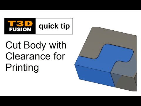 Fusion Tip Cut Body with Clearance for Printing