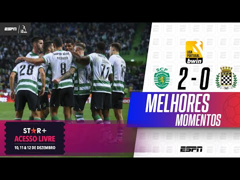 SPORTING VENCE BOAVISTA COM TRANQUILIDADE E SEGUE INVICTO NO PORTUGUÊS | MELHORES MOMENTOS