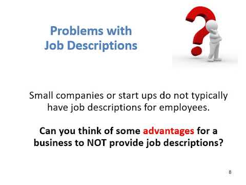 Chapter 4 Job Descriptions