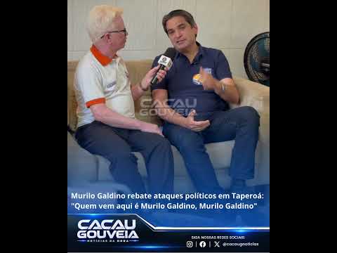 Murilo Galdino rebate ataques políticos em Taperoá: "Quem vem aqui é Murilo Galdino, Murilo Galdino"