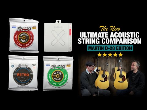 The NEW Ultimate Acoustic String Comparison - Martin D-28 Edition!