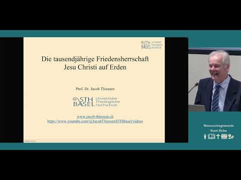 Die tausendjährige Friedensherrschaft Jesu – ein biblischer Lehrvortrag