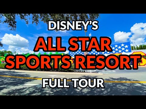 🌴🏰 TOUR COMPLETO DO DISNEY'S ALL STAR SPORTS RESORT | Lake Buena Vista, Flórida