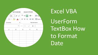 Excel VBA UserForm TextBox - How to format date