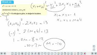Eğitim Vadisi 10.Sınıf Matematik 18.Föy II.Dereceden Denklemler 2 Konu Anlatım Videoları