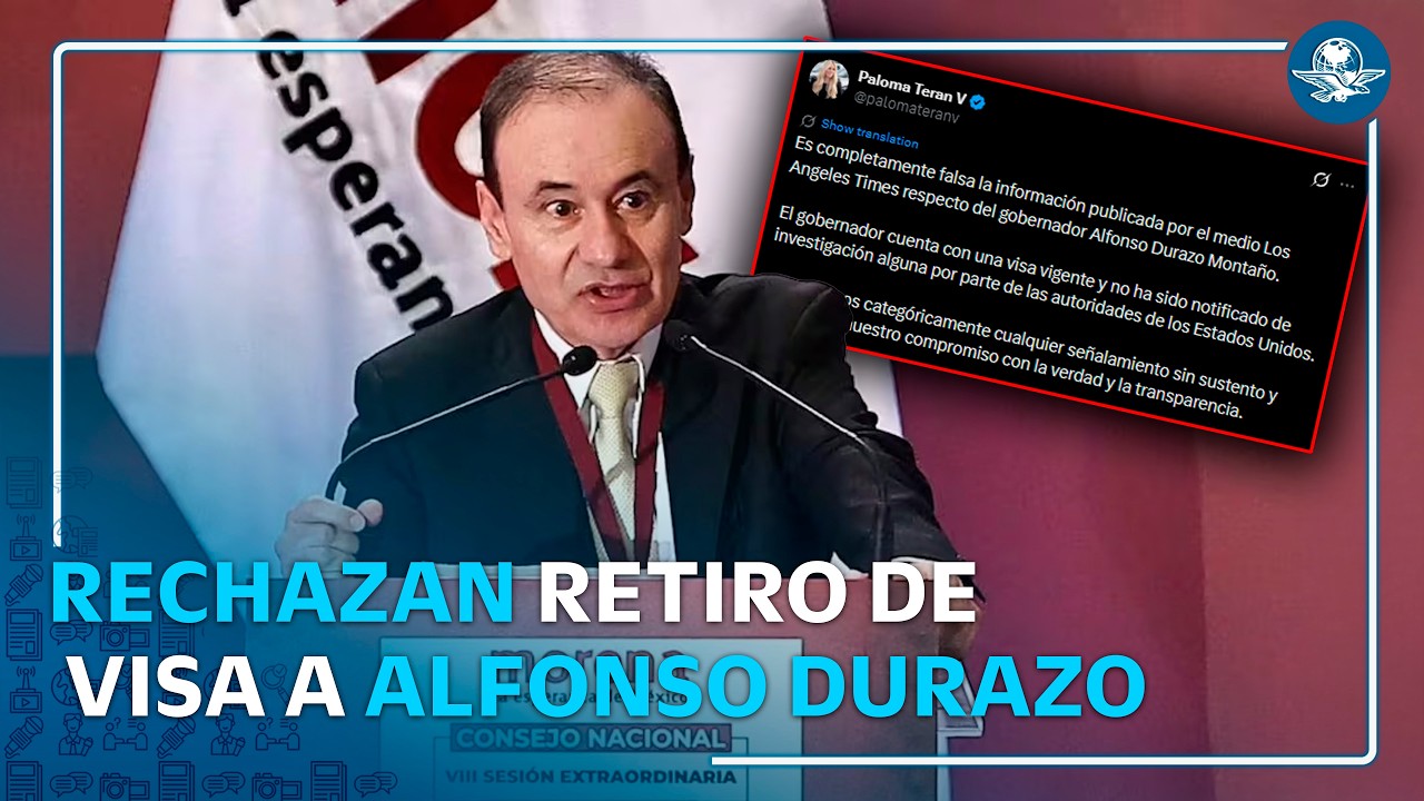 Sonora rechaza que Alfonso Durazo esté siendo investigado por EU