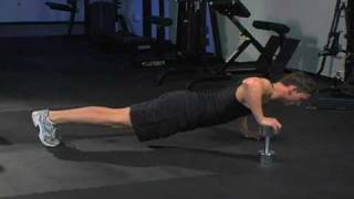 Lopsided Single-Dumbbell Push-ups exercise video thumbnail