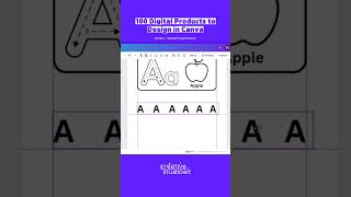 Ep3 | Alphabet Tracing Worksheet | 100 Digital Products to Create in Canva
