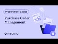 Purchase Order Management | The Basics