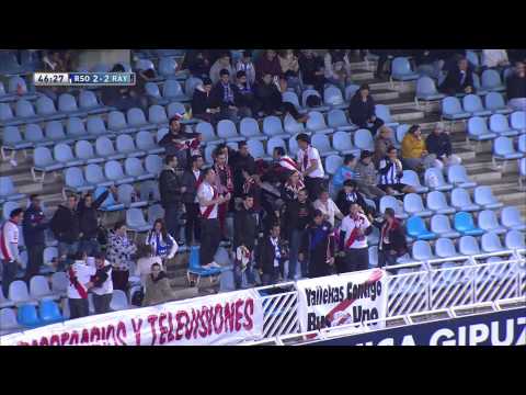 Gol de Bueno (2-2) en el Real Sociedad - Rayo Vallecano - HD