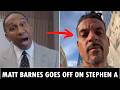 Matt Barnes GOES CRAZY on Stephen A Smith for FIRING At LeBron James over Memphis Comments!