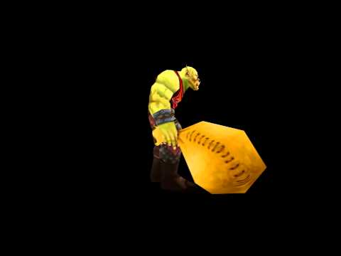 Orc Male Peasant Gold Model