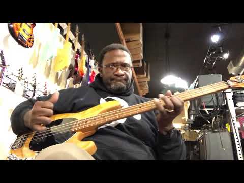 2019 Music Man Stingray through a Trace Elliot amp and 1x10 cabinet, “We Supply.”