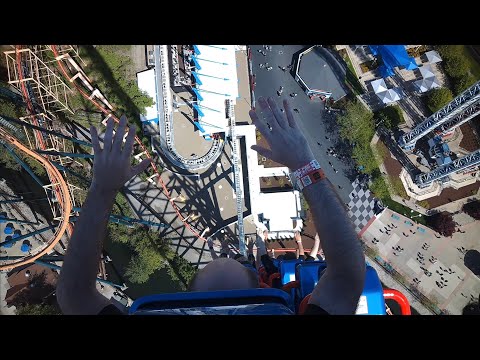 Back row point of view footage of Top Thrill 2