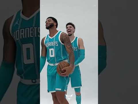 A lil friendly competition #lameloball #milesbridges #charlottehornets #nba