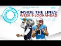 FIRST Look at NFL Week 9 Lines, Movement to Monitor, Surprising CFB Opening Lines | Inside the Lines